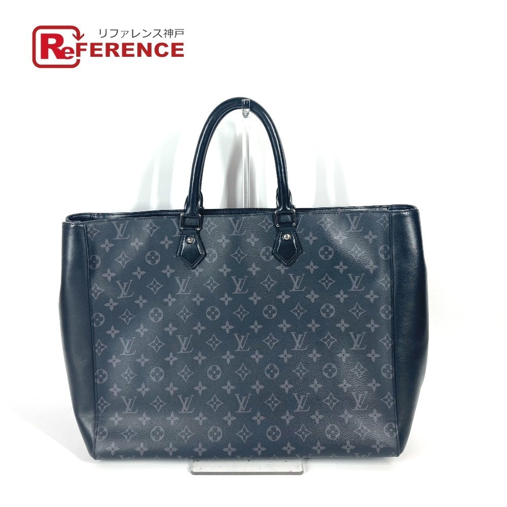 LOUIS VUITTON Eclipse Black Grand Sac Bag Shoulder Business Tote Black